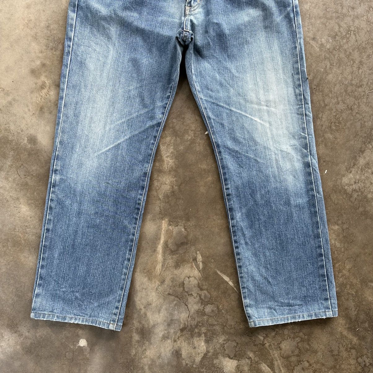 Japanese Brand Vintage Edwin Faded Denim Jean Pant W36 Size US 36 / EU 52 - 2 Thumbnail
