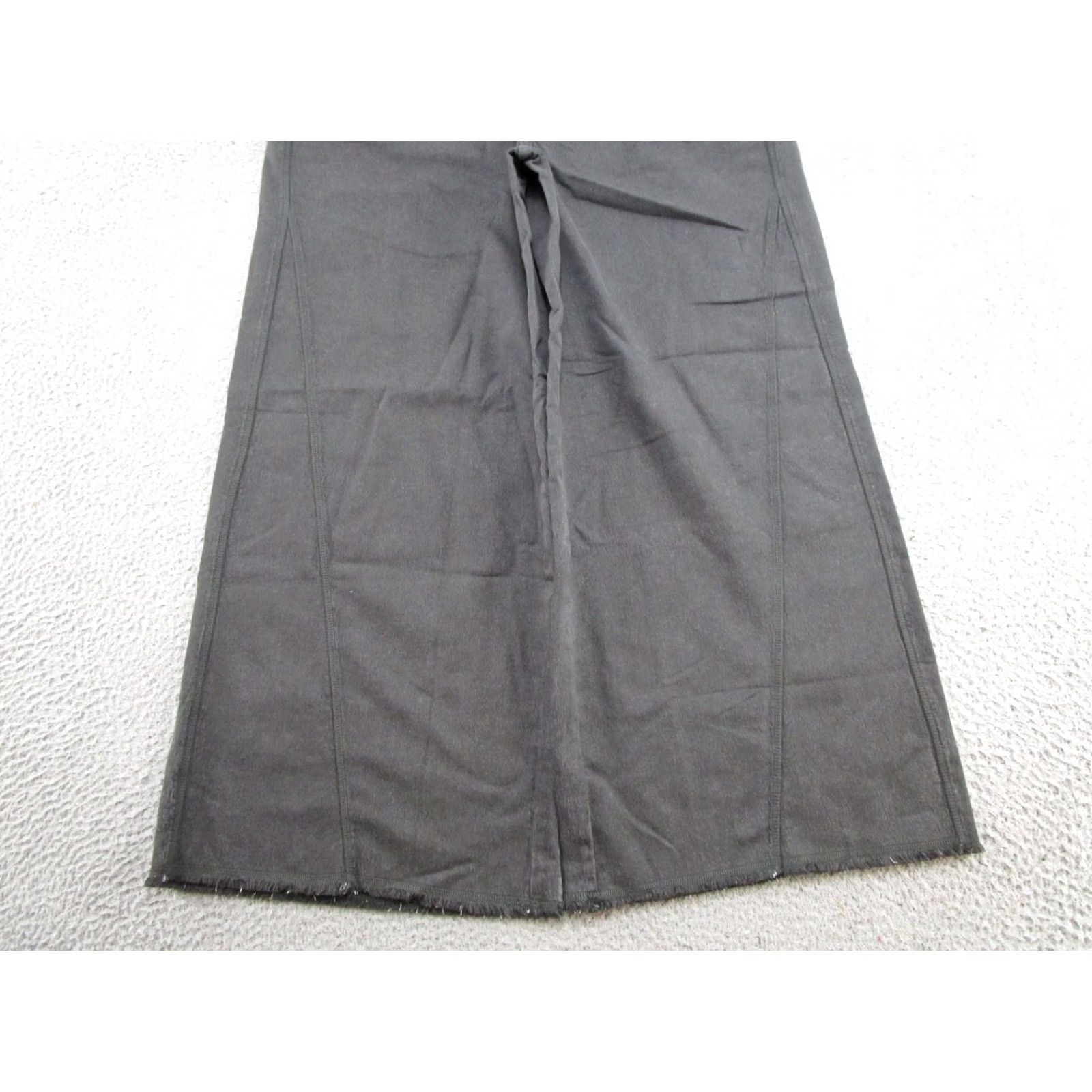 Vintage Aerie Wide Leg Sweatpants Womens L Black Pull On Lounge Athleisure NEW Size 36" / US 14 / IT 50 - 2 Thumbnail