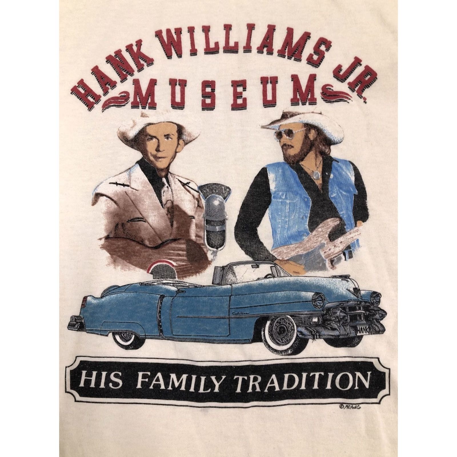 Vintage VTG Hank Williams Jr’s Family Tradition Museum Vintage XL T-Shirt Belton Brown Cotton Crew Short Sleeve Men 46/48 Regular Seasonal Summer Spring Fall Size US XL / EU 56 / 4 - 2 Thumbnail