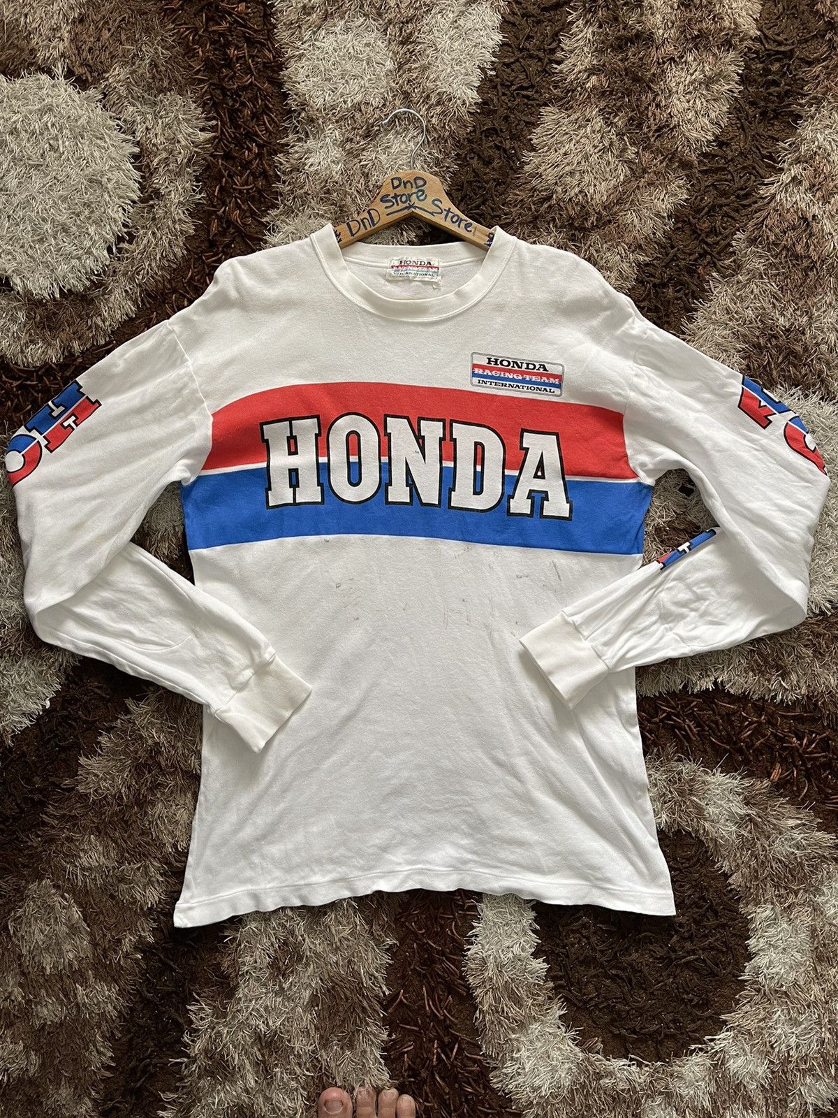 Sports Specialties VINTAGE 80S HONDA RACING TEAM MOTOCROSS SPELOUT VERY RARE Size US M / EU 48-50 / 2 - 1 Thumbnail