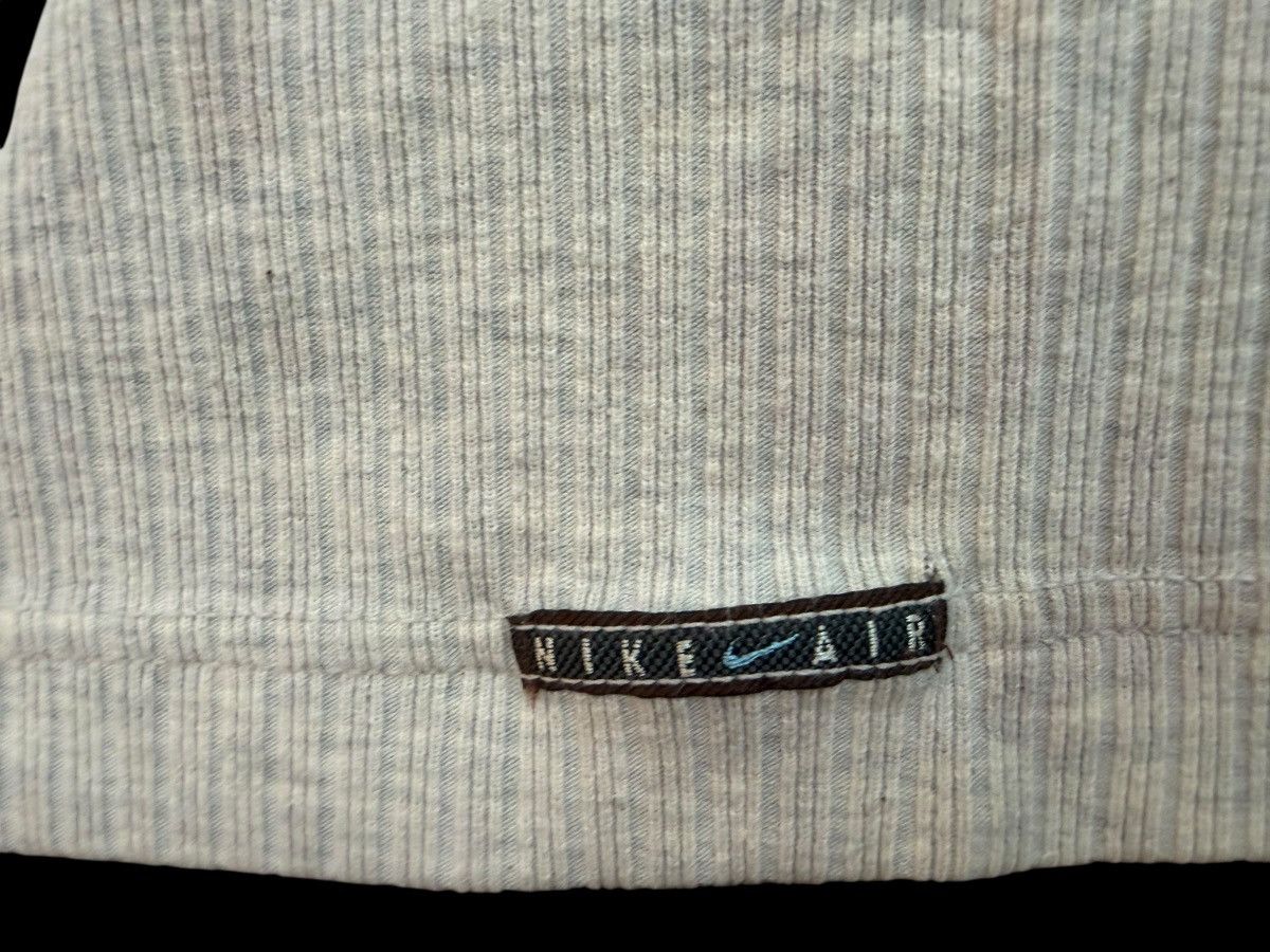 Nike 90s NIKE AIR HENLEY NECK THERMAL RIB COTTON EMBROIDED LOGO Size US L / EU 52-54 / 3 - 7 Thumbnail