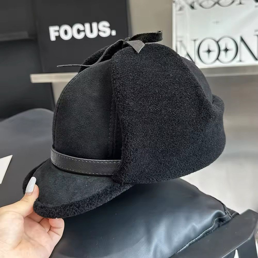 Japanese Brand Lamb Faux Fur Earflaps Bomber Hats Size ONE SIZE - 2 Thumbnail