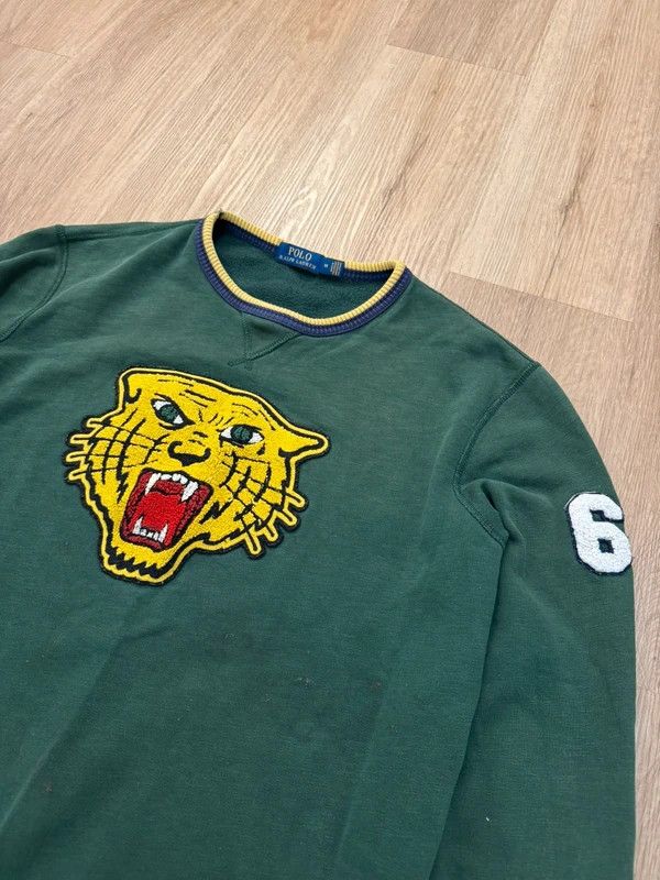Polo Ralph Lauren Polo Ralph Lauren Tiger Head Varsity Patch Fleece Sweatshirt Size US M / EU 48-50 / 2 - 3 Thumbnail