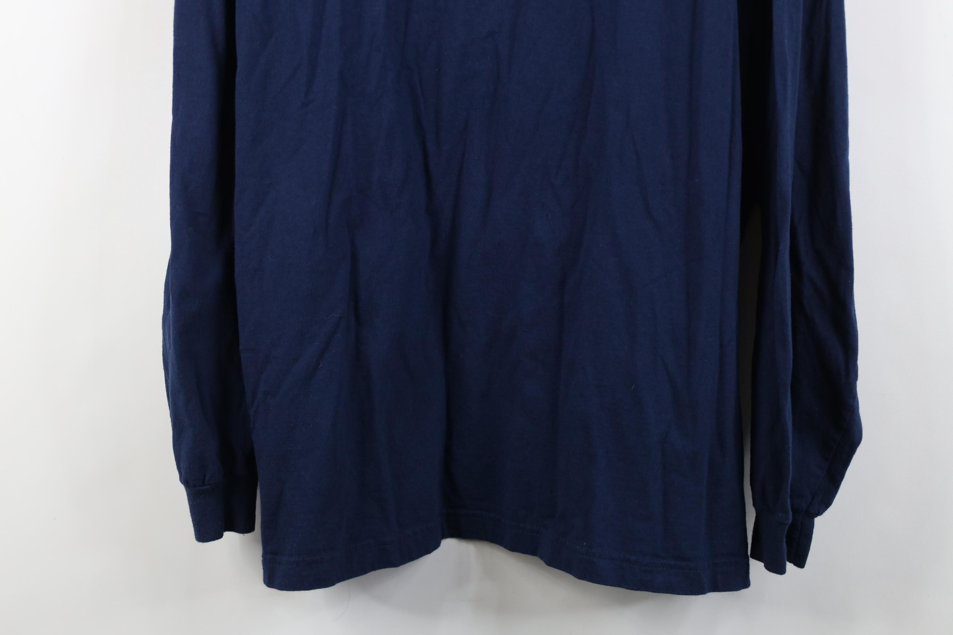 Adidas Adidas University of Michigan Long Sleeve T-Shirt Blue Size US XXL / EU 58 / 5 - 3 Thumbnail