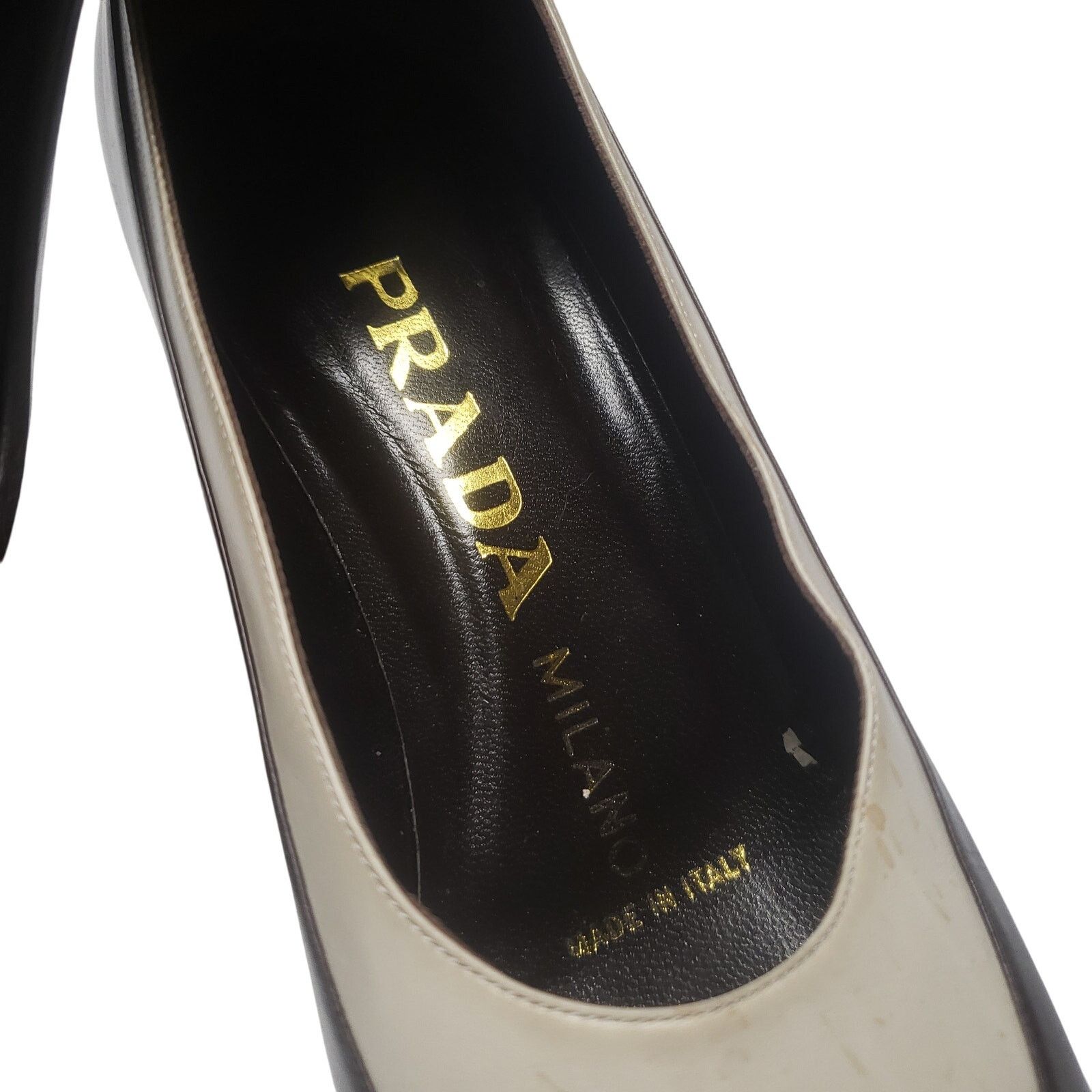 Prada Vintage Prada leather Heels tan and brown Size US 8 / IT 38 - 6 Thumbnail