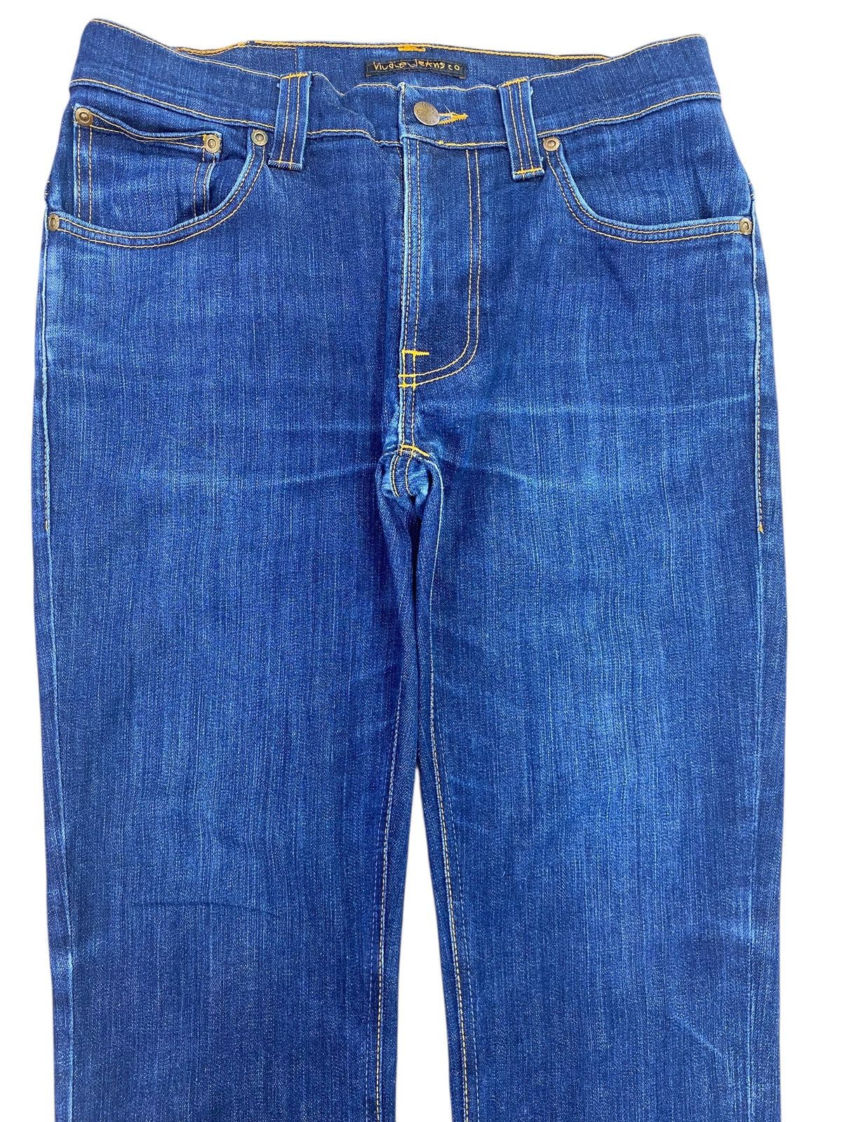 Nudie Jeans Nudie Jeans Dark Blue Wash Style Straight Leg Jeans Size US 28 / EU 44 - 2 Thumbnail