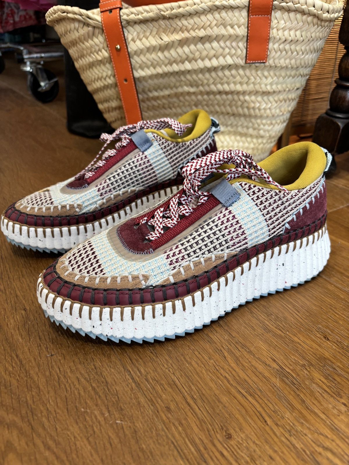 Chloe Chloé Nama sneakers mesh colorful Size US 7 / IT 37 - 1 Thumbnail