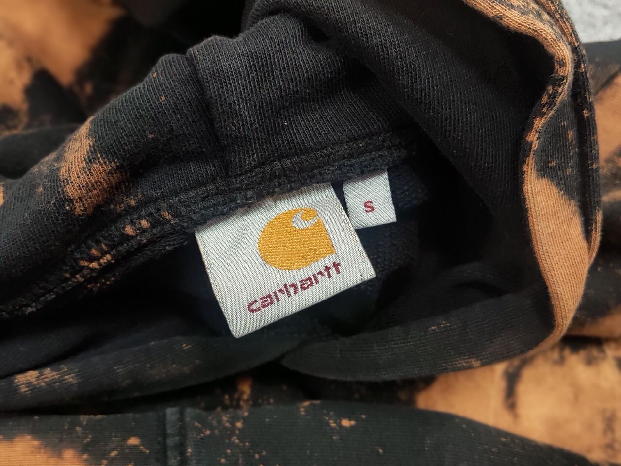 Carhartt Carhartt Tie-dye Black Logo college Hooded Sweat Vintage Size US M / EU 48-50 / 2 - 17 Thumbnail
