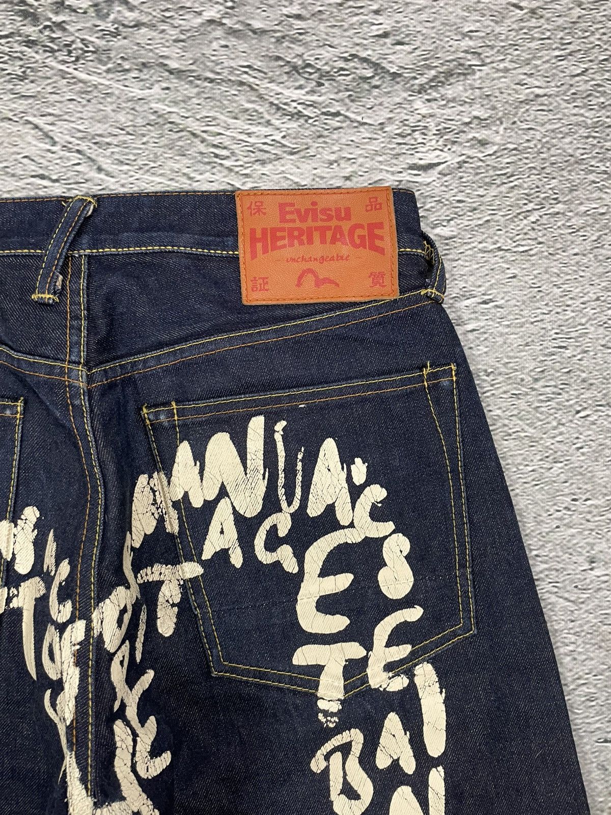 Evisu Evisu jeans daicock big logo white selvedge denim letters Size US 30 / EU 46 - 3 Thumbnail