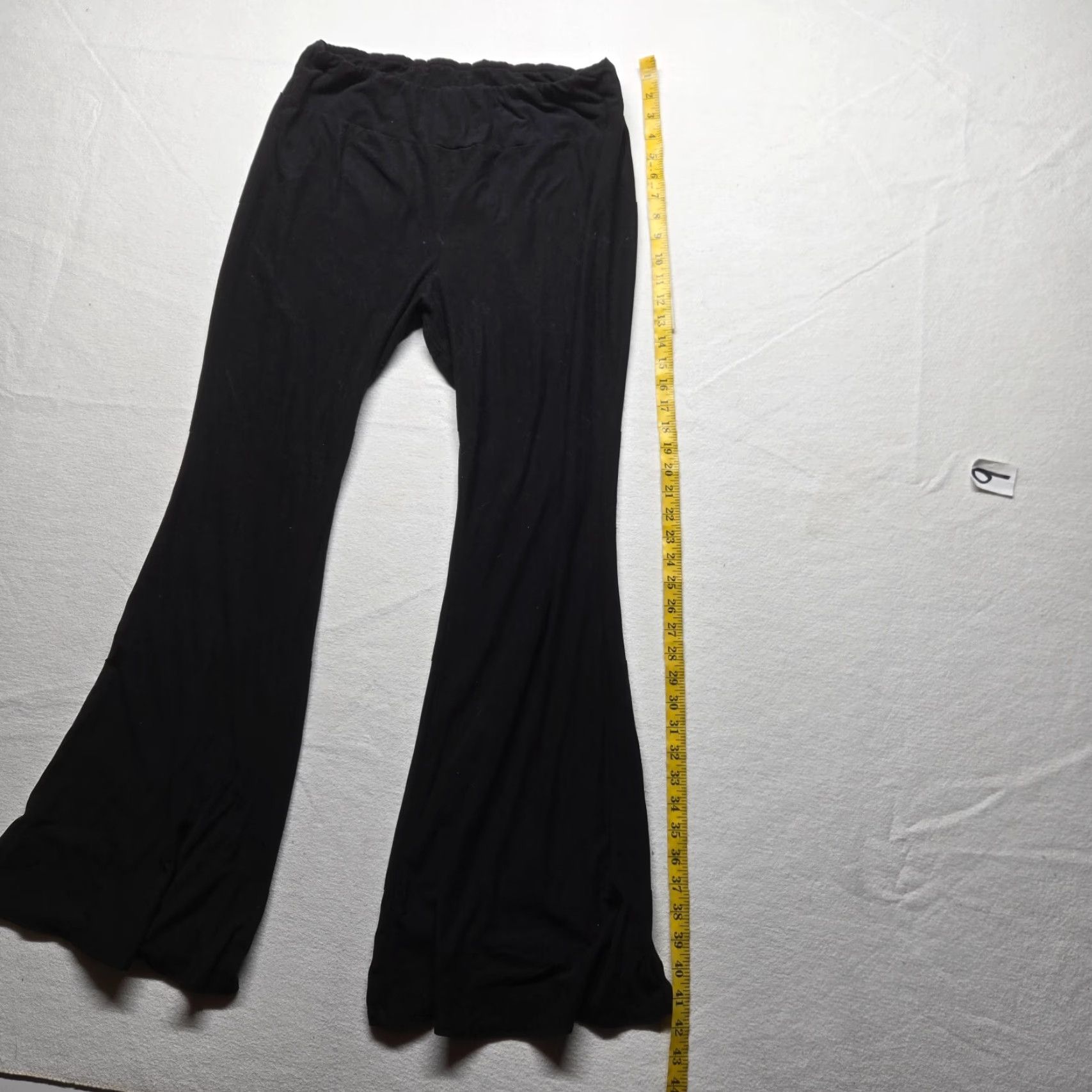 Vintage VINTAGE Nobo Solid Black Flare Sweatpants Women 2XL Plus Size 90s Fashion Size 40" / US 18 - 7 Thumbnail