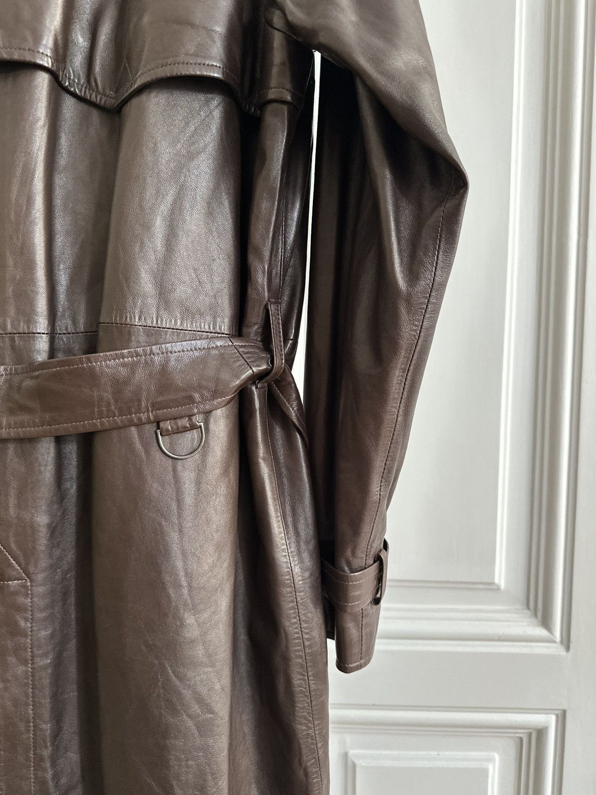 Polo Ralph Lauren Polo Ralph Lauren Vintage Rare 90s Army Leather Trench Coat Size US M / EU 48-50 / 2 - 6 Thumbnail