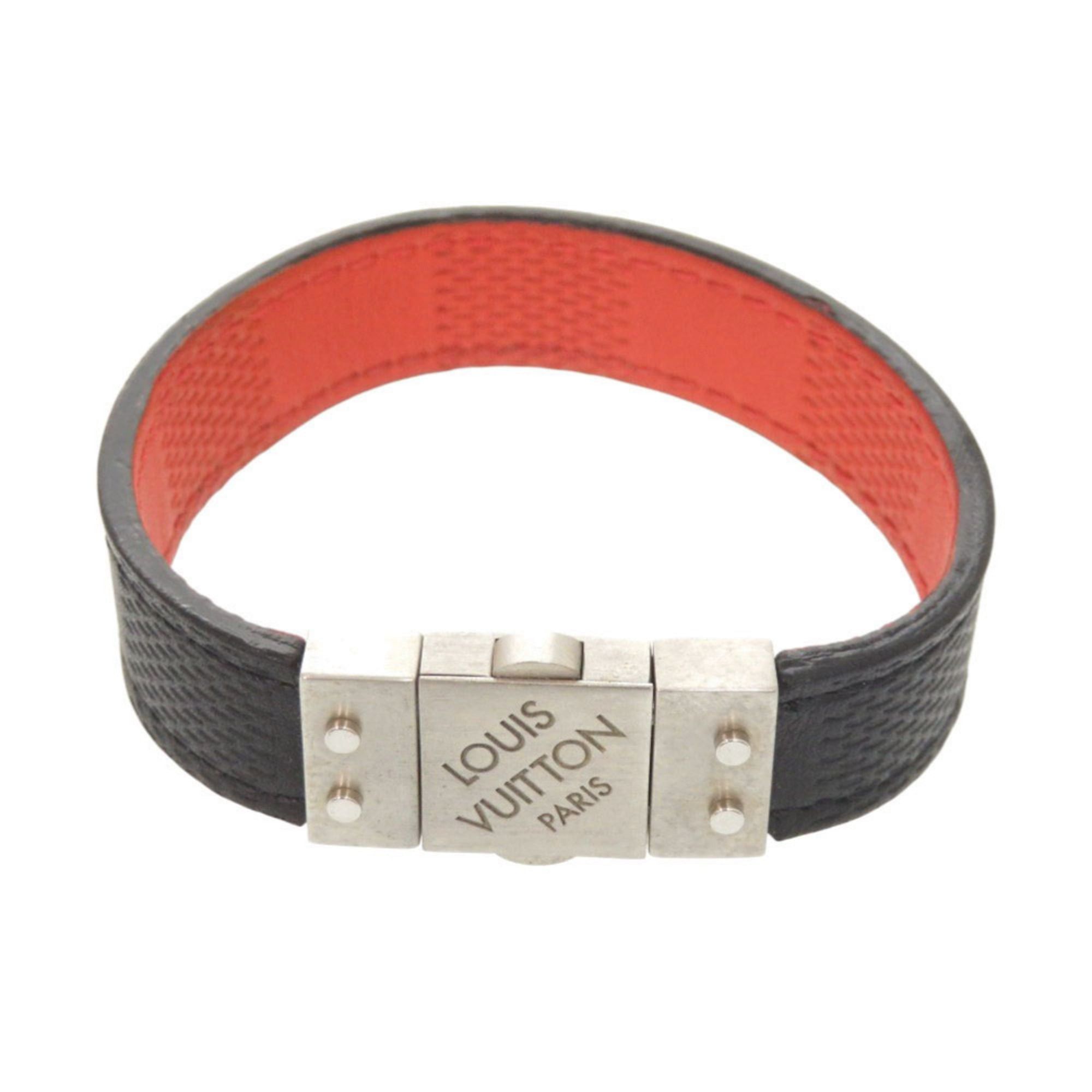 Louis Vuitton Louis Vuitton Reversible Damier Infini Black and Red Bracelet 1228 LOUIS VUITTON Size ONE SIZE - 1 Thumbnail