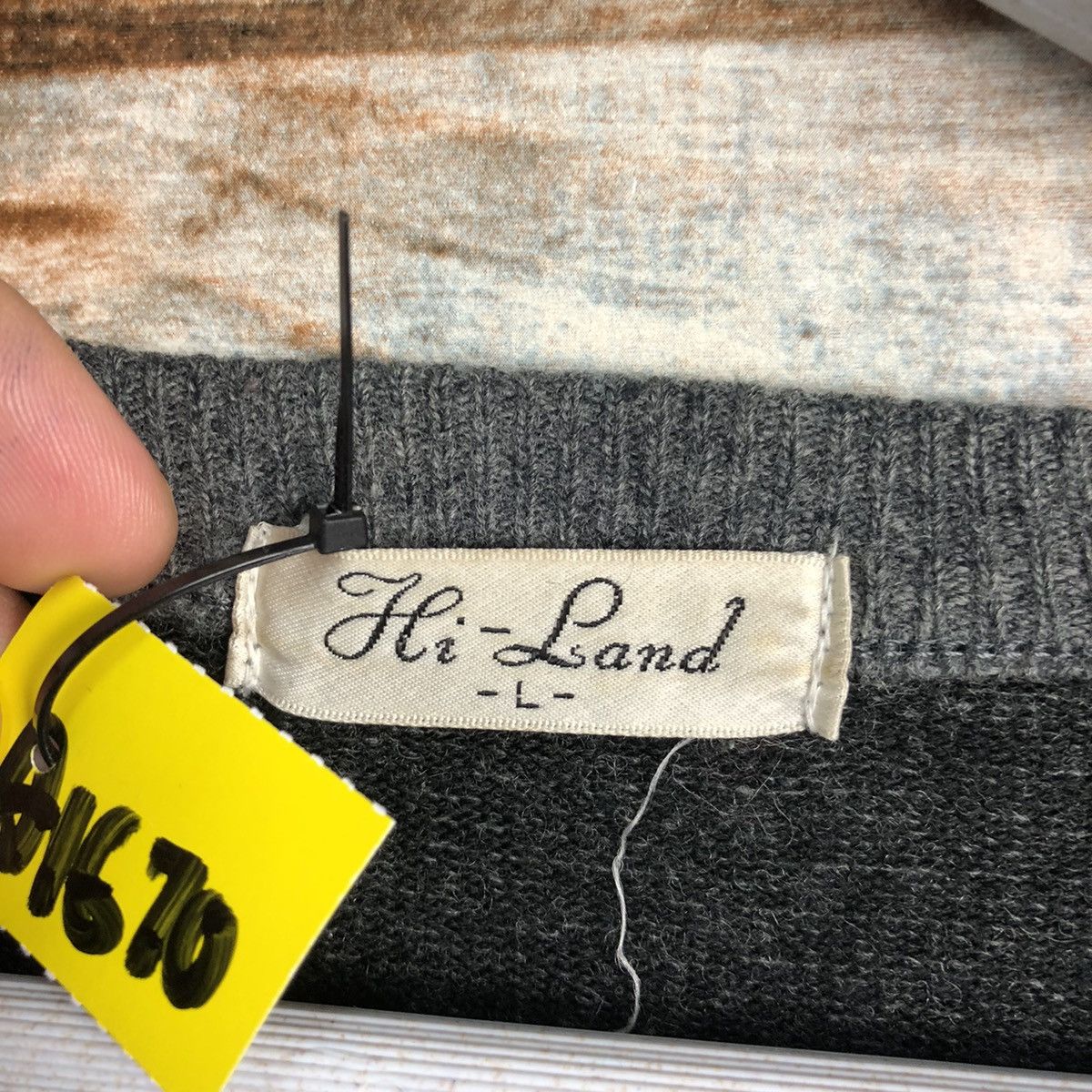 Homespun Knitwear × Japanese Brand Hi Land Grey japan vintage sweatshirt Knitwear #A1670 Size US M / EU 48-50 / 2 - 10 Thumbnail