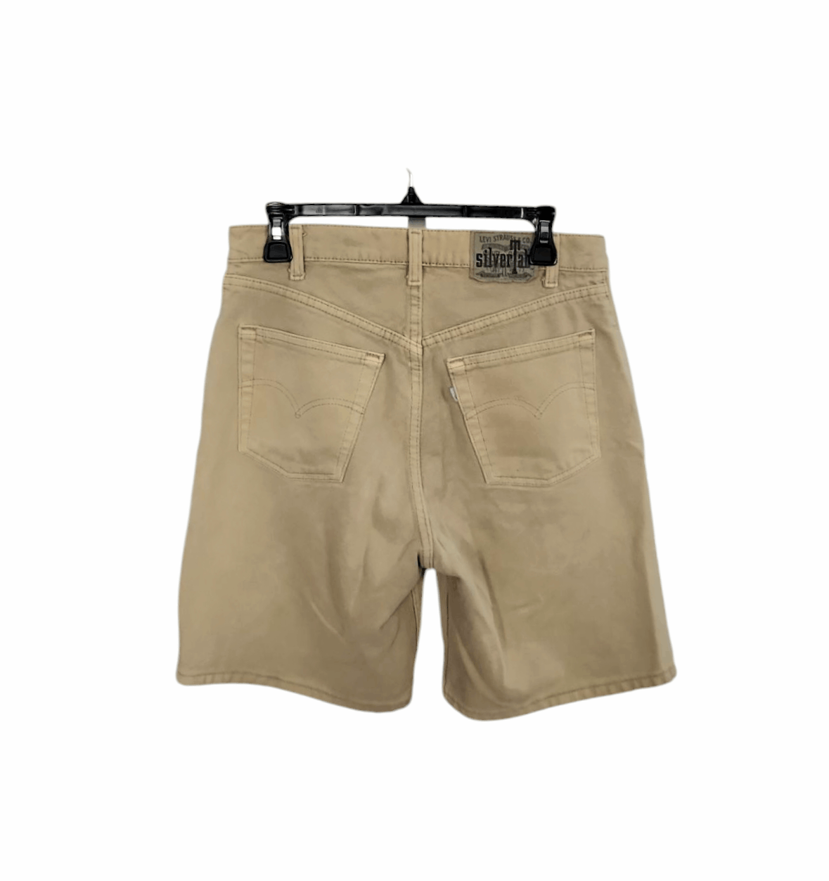 Levi's × Vintage Vtg 90s Levi’s Silver Tab Loose Fit Jeans Shorts Beige 31 Size US 31 - 1 Thumbnail