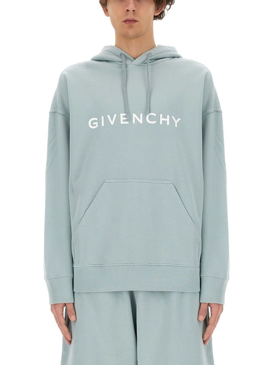 Givenchy o1srvl11e0925 Hoodie in Light Blue Size US L / EU 52-54 / 3 - 7 Thumbnail
