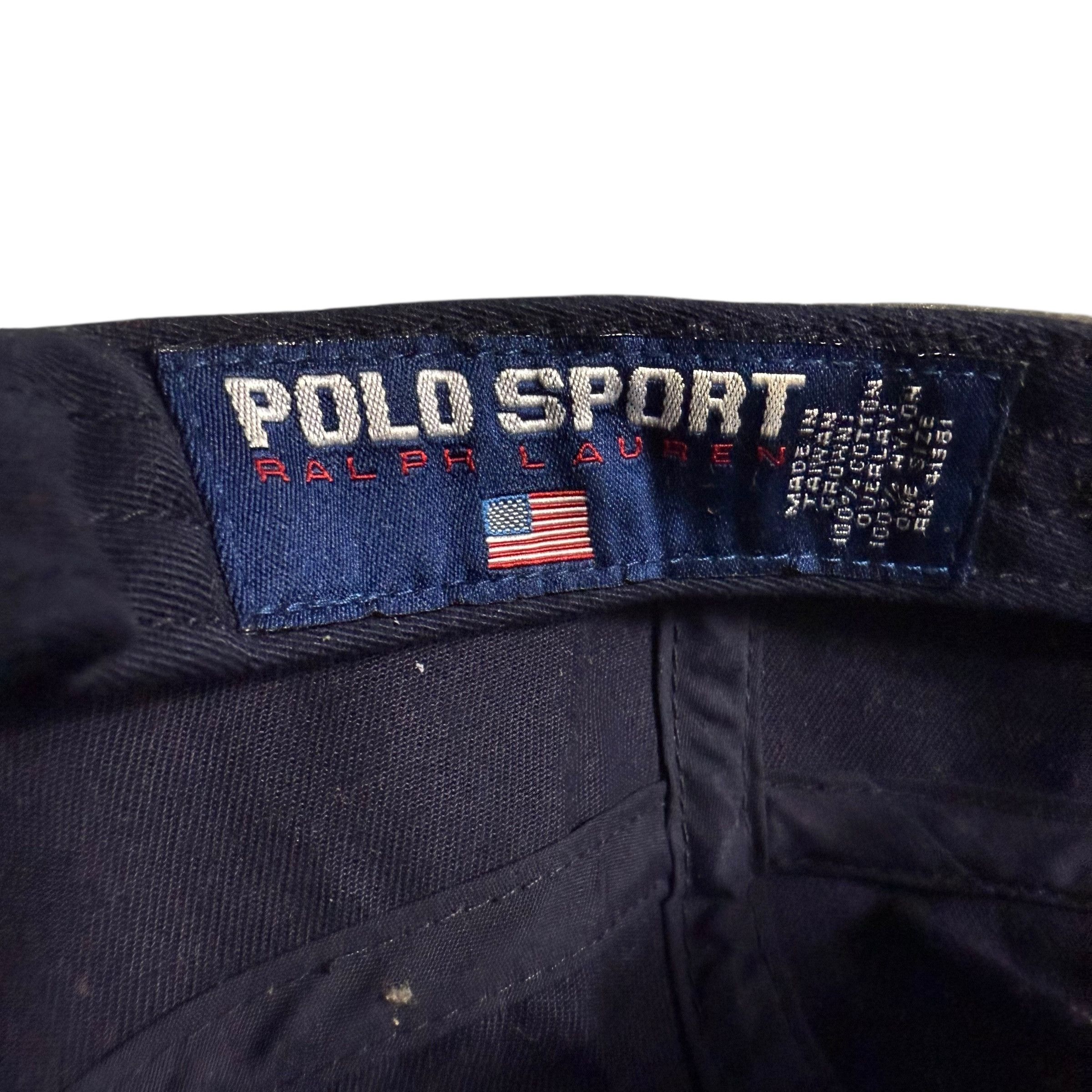 Ralph Lauren Sport 🔥RARE🔥Vintage Polo Sport Ralph Lauren USA Flag Cap Size ONE SIZE - 10 Thumbnail