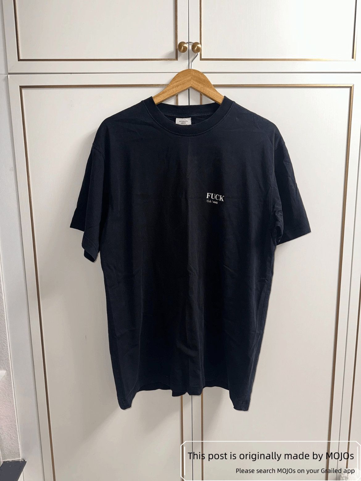 SSENSE × Vetements “You Fuck'n Asshole” Football Shoulder T