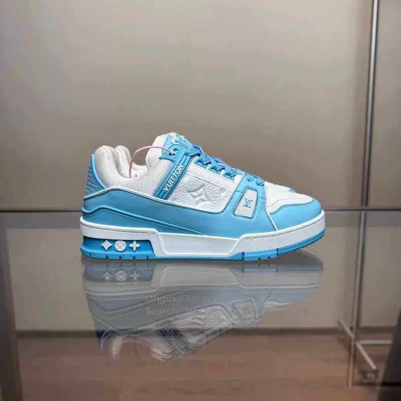 Louis Vuitton Louis Vuitton Trainer New Sky Blue shoes Size US 5 / EU 37 - 5 Thumbnail