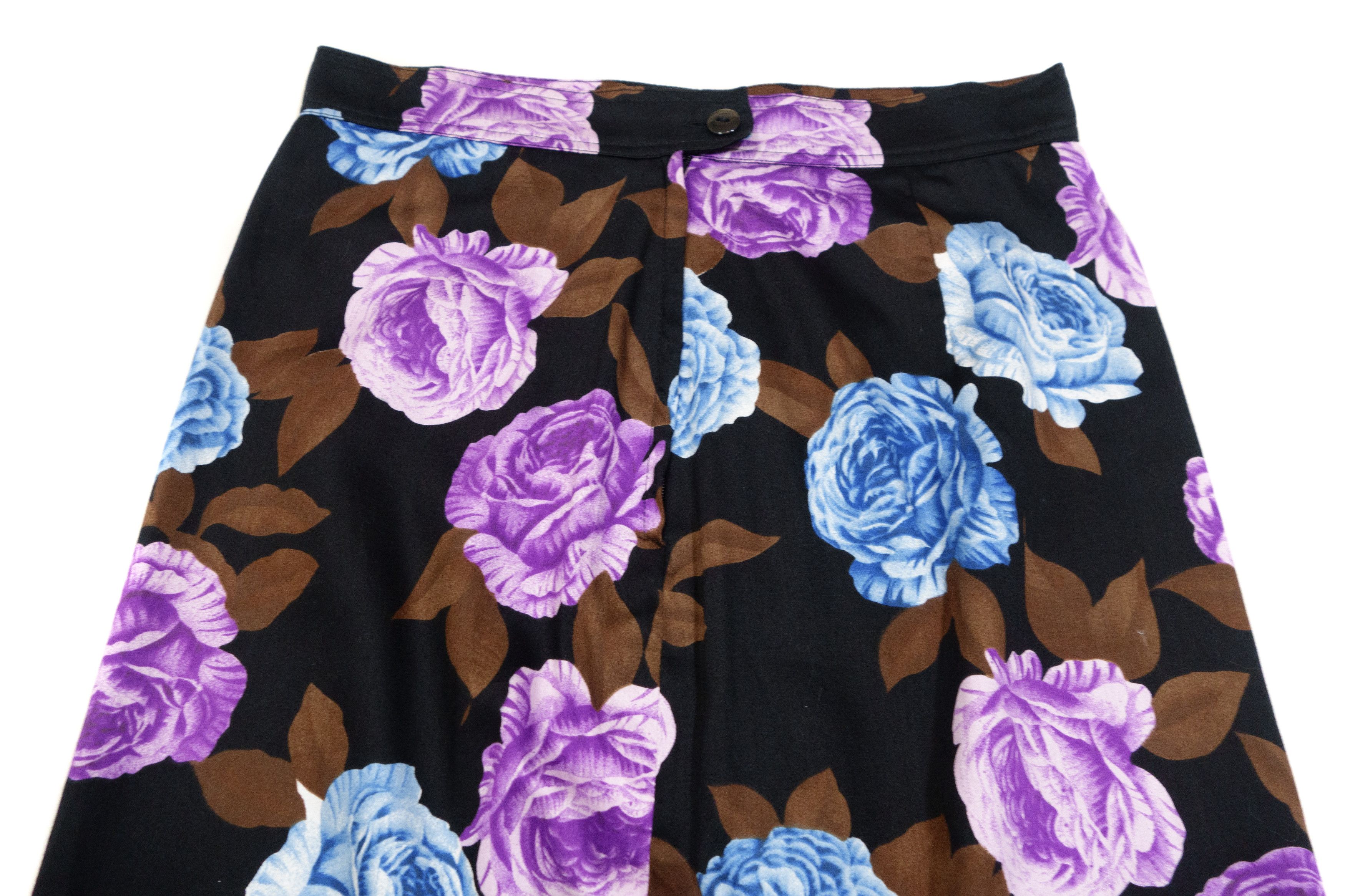 Max Mara Floral Roses Midi Pencil Skirt Vintage Size 27" / US 4 / IT 40 - 4 Thumbnail