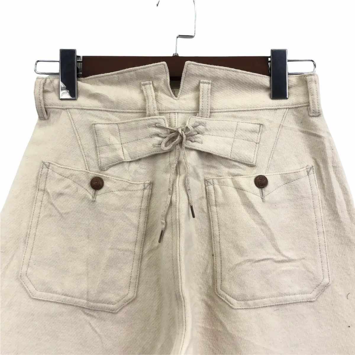 Japanese Brand Vtg HERMAPHRODITE JAPAN DESIGNER Technical Pant Denim Jeans Size 28" / US 6 / IT 42 - 4 Thumbnail