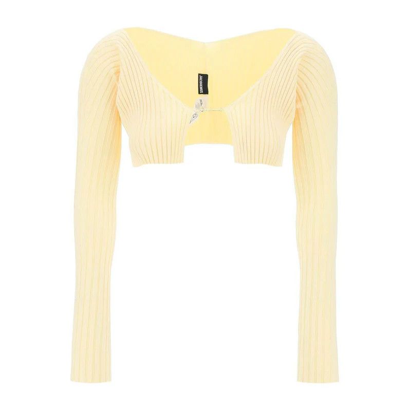 o1s22i1n0624 Micro Cardigan in Light Yellow
