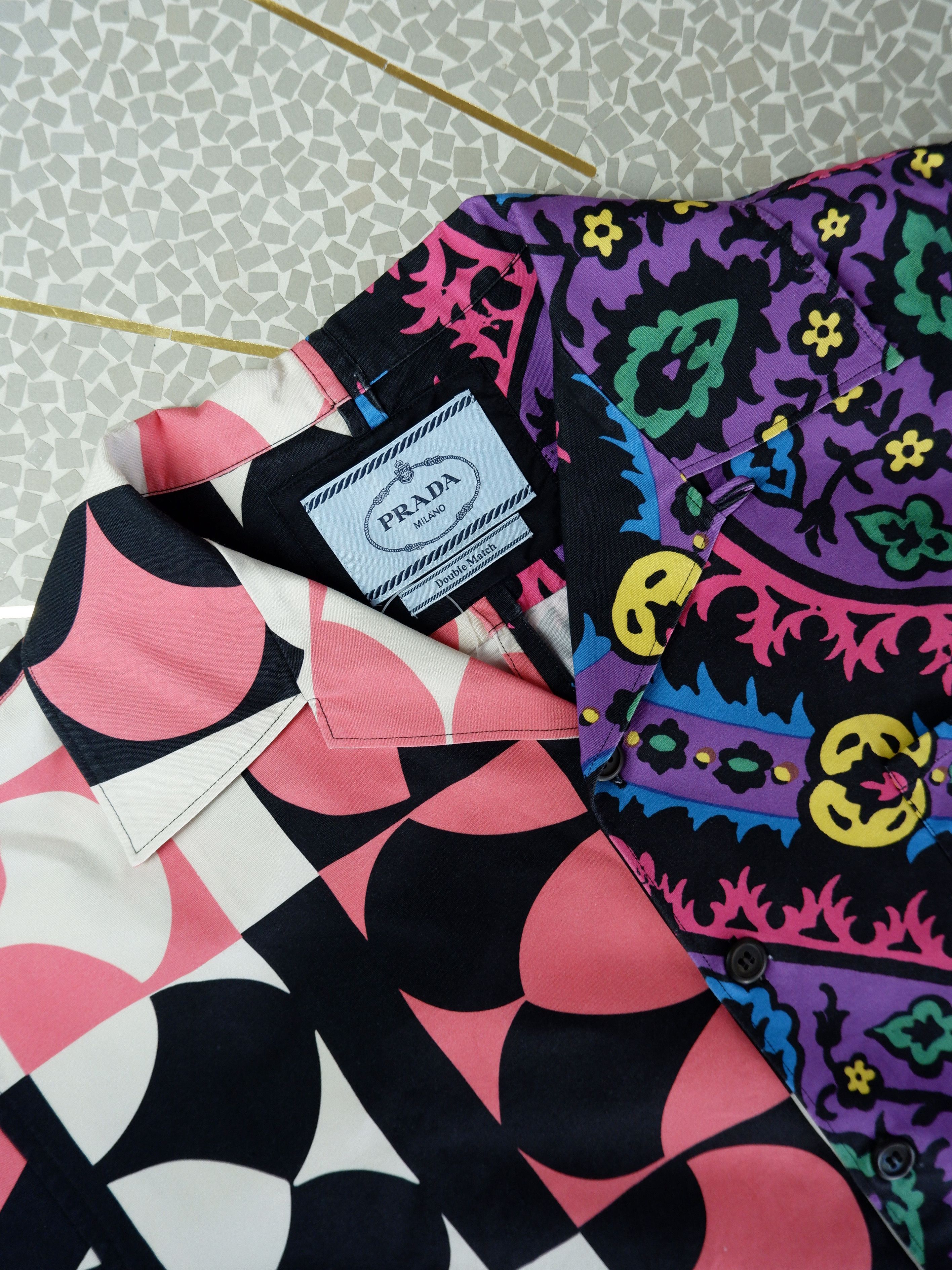 Prada Last drop! Prada pink purple double match shirt Size US M / EU 48-50 / 2 - 6 Thumbnail