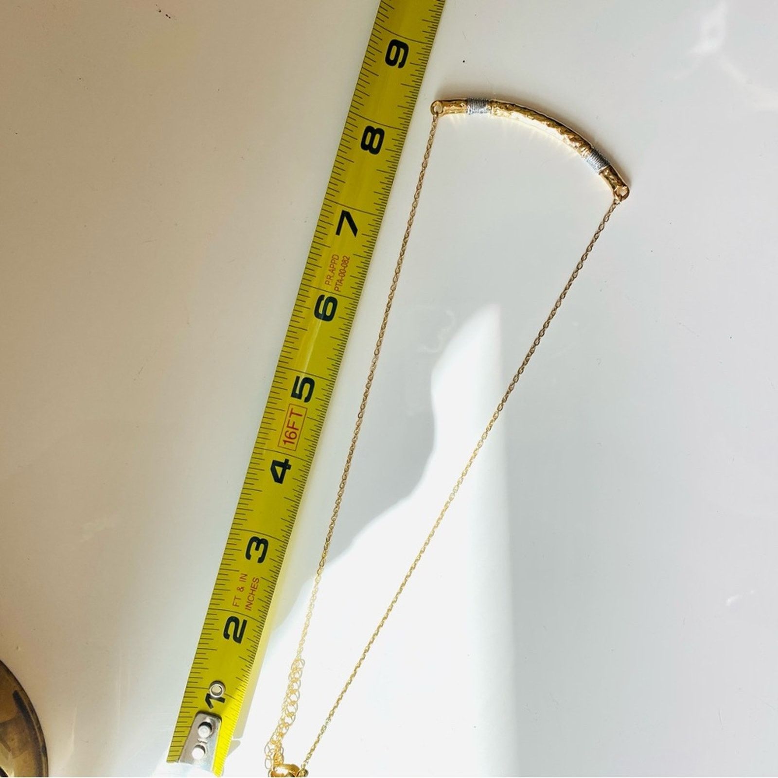 Nordstrom NEW NORDSTROM REVOLVE Gold Silver Wrap Bar Necklace Jewelry Size ONE SIZE - 3 Thumbnail