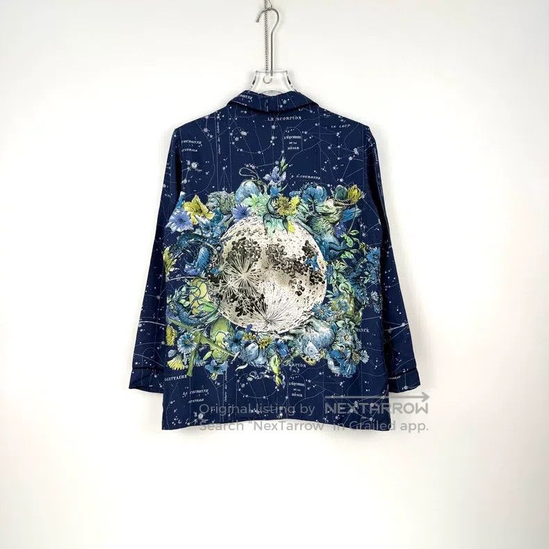 Dior Dior Blue constellation mulberry silk shirt Size XXS / US 00 / IT 34 - 4 Thumbnail