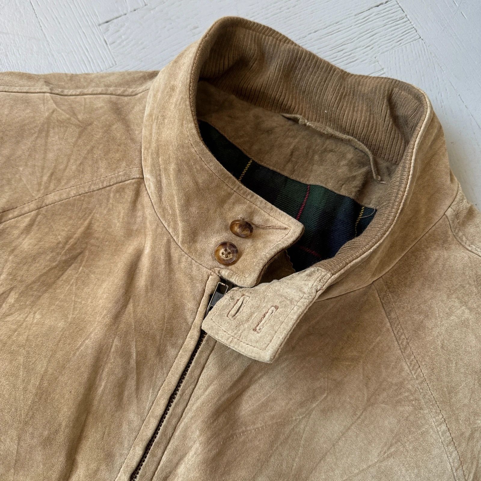 Orvis Vintage Orvis Real Suede Leather Bomber Jacket Size US XL / EU 56 / 4 - 7 Thumbnail