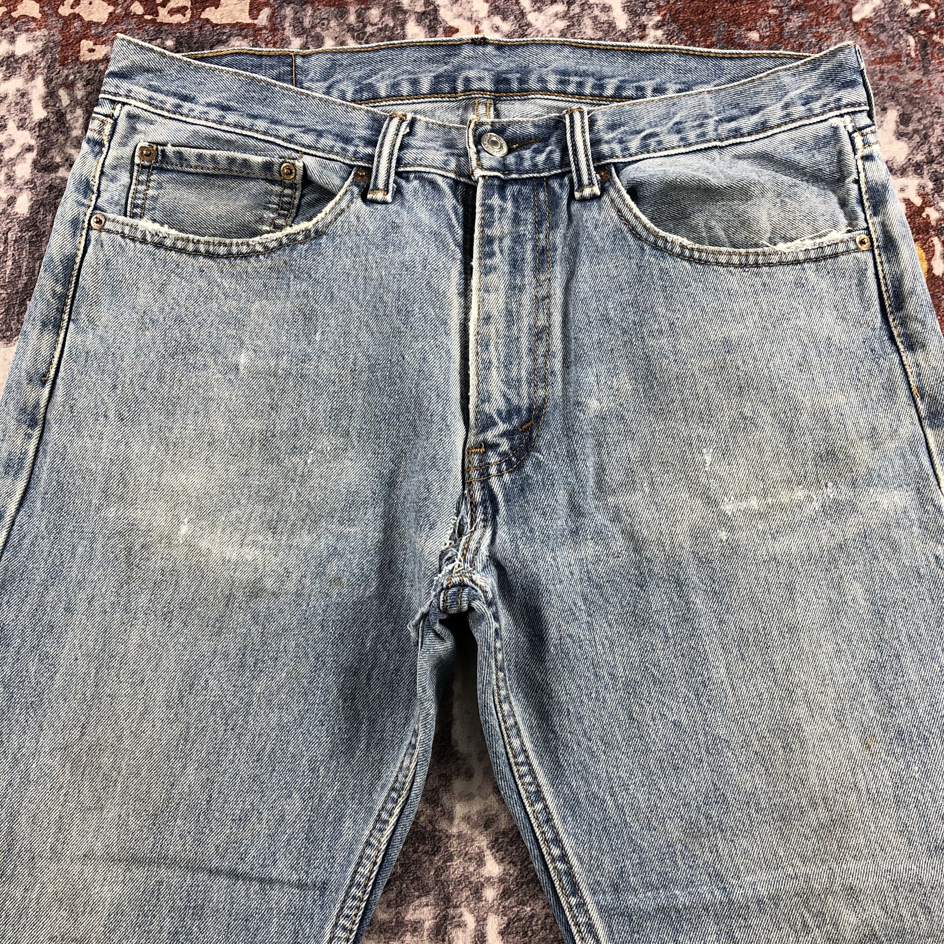 Levi's × Vintage Vintage Light Wash Levis 505 Jeans-JM2562 Size US 35 - 3 Thumbnail