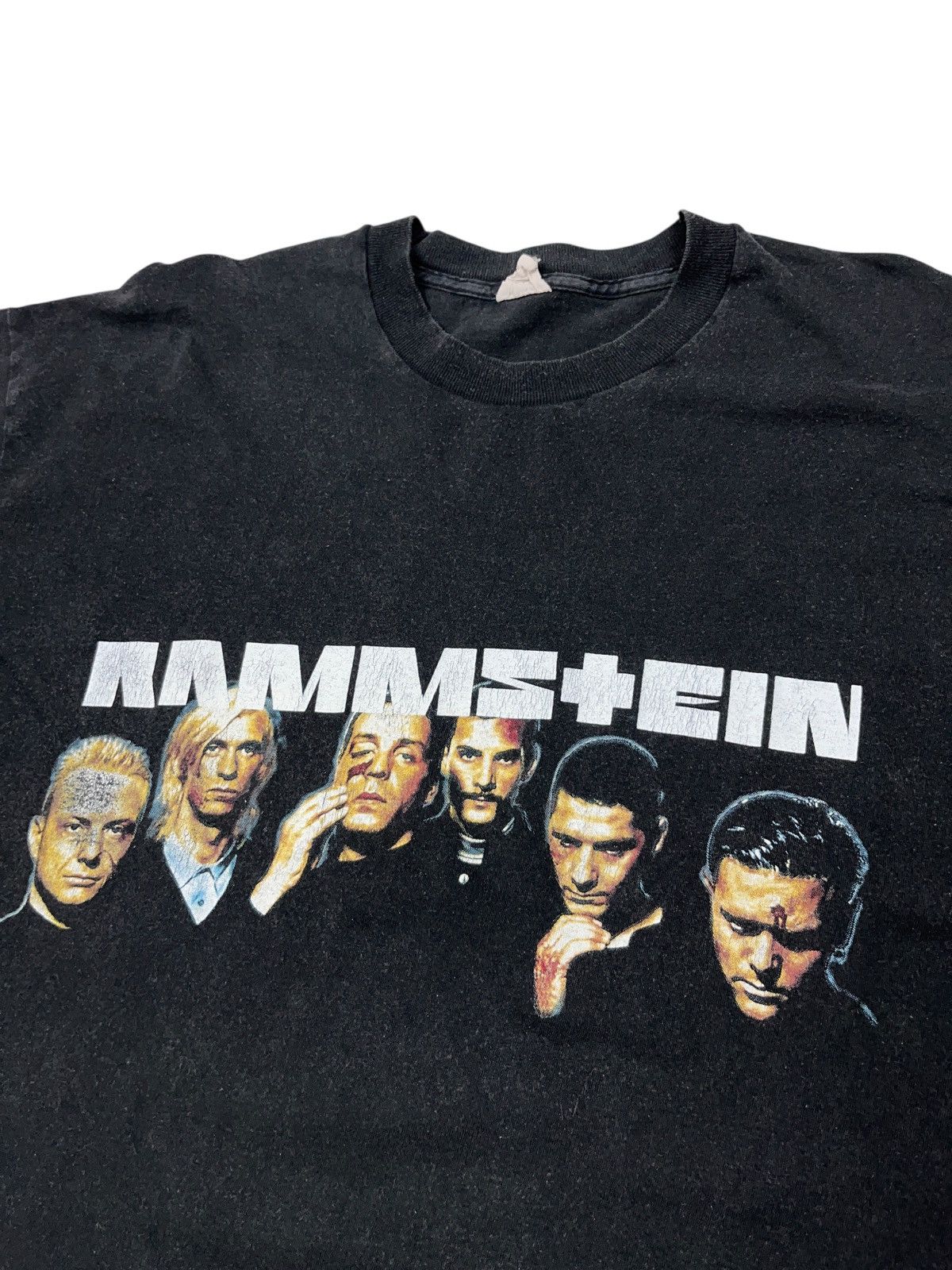 Band Tees Vintage 90s Rammstein Faces Sehnsucht T-shirt Industrial Size US XL / EU 56 / 4 - 2 Thumbnail