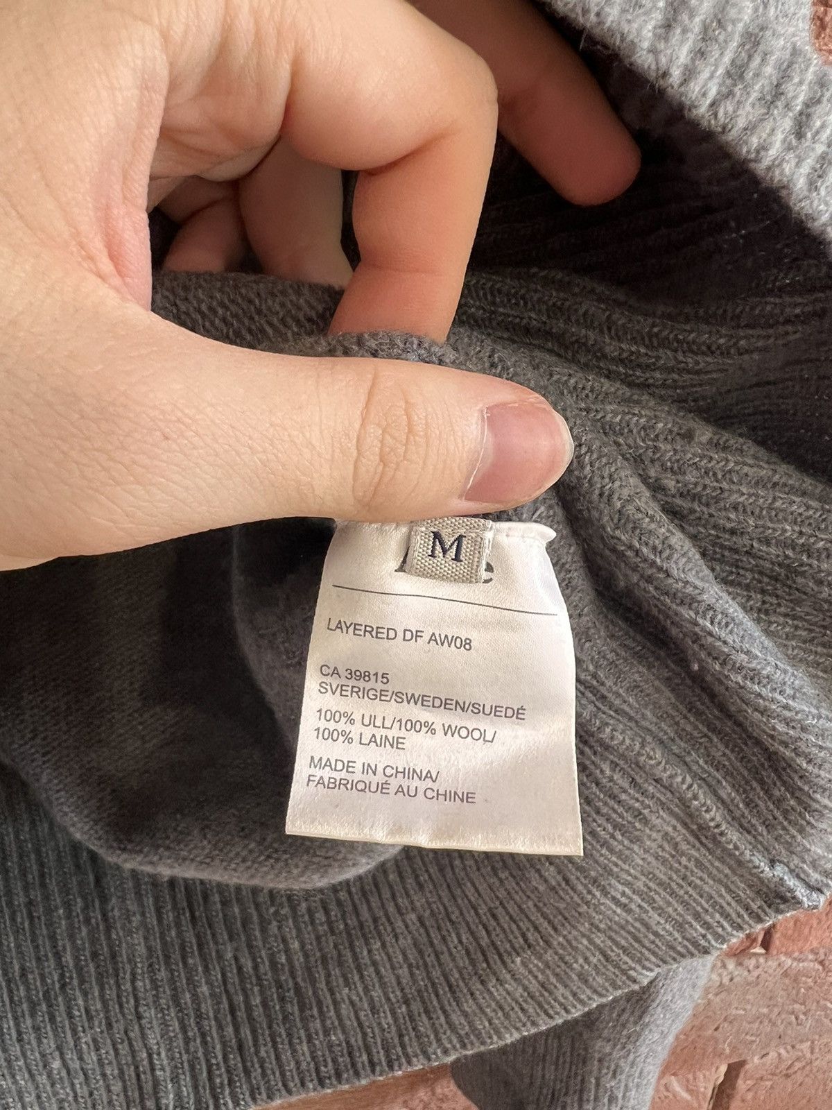Acne Studios × Designer Acne Studios AW08 DF Layered Cable Wool Knit Luxury Casual Size US M / EU 48-50 / 2 - 8 Thumbnail