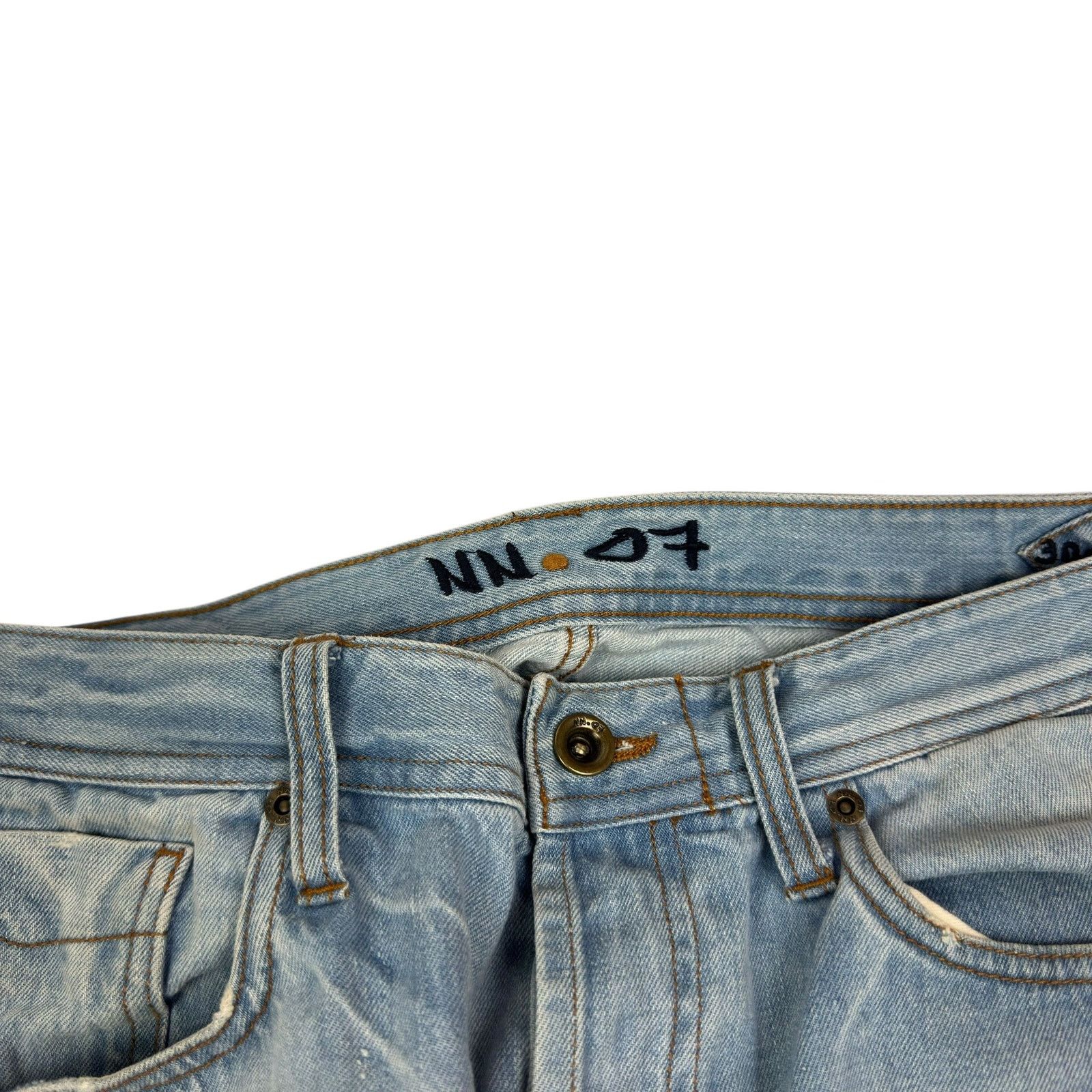 NN07 NN.07 No Nationality Men's Blue Cotton Denim Jeans 30-32 Size US 30 / EU 46 - 3 Thumbnail