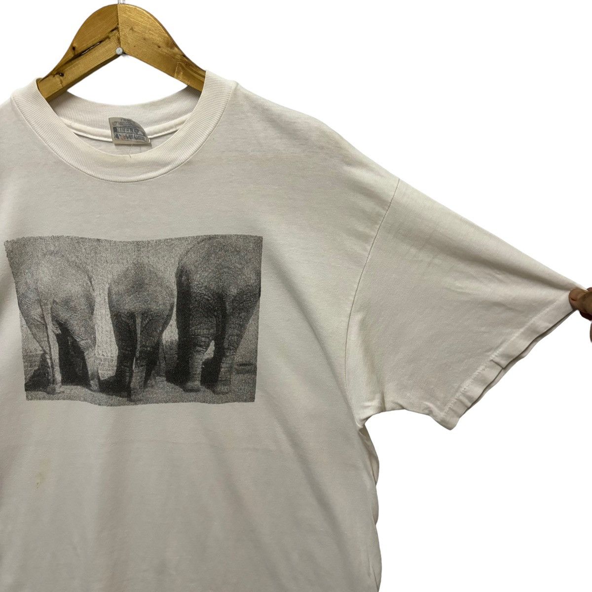Hanes × Vintage Vintage Animal Photo Print Art Hanes Tshirt Size US L / EU 52-54 / 3 - 5 Thumbnail