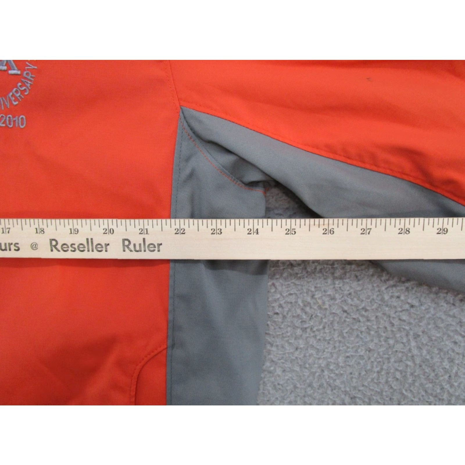 Port Authority Walmart Distribution Center Orange Zip 10 Year Anniversary Jacket Men's L Port Authority Softshell Jacket Full Zip Orange 10 Year Anniversary Mens L Size US L / EU 52-54 / 3 - 7 Thumbnail