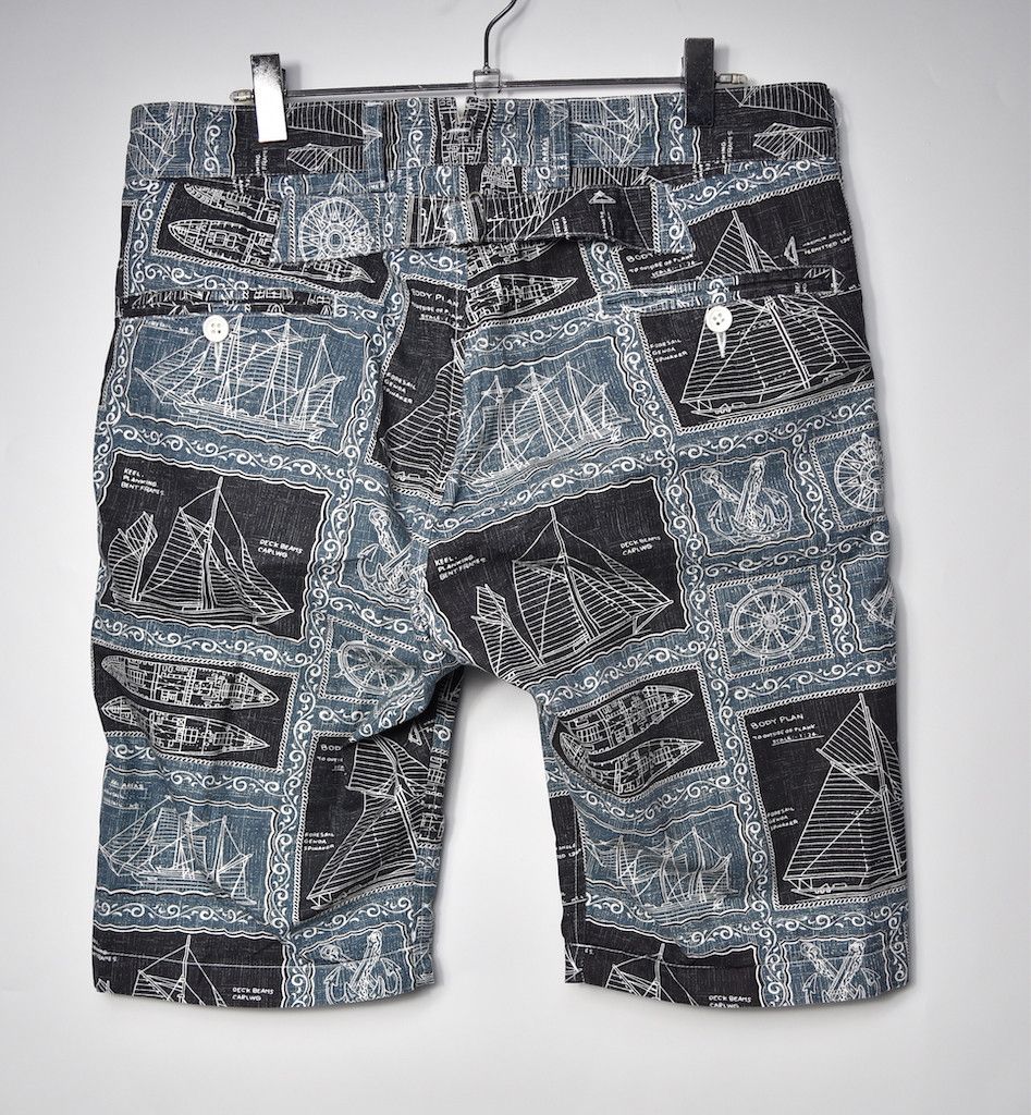 Engineered Garments graphic slacks shorts 22813 - 0455 64 Size US 32 / EU 48 - 2 Thumbnail