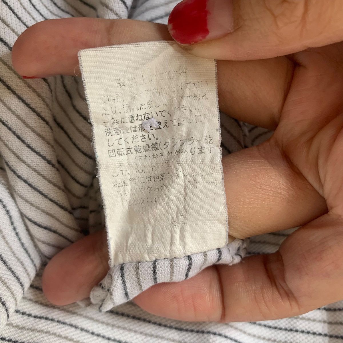 Gianni Valentino Vintage GIANNI VALENTINO ITALY Pocket Stripes Sweashirts Size US L / EU 52-54 / 3 - 7 Thumbnail