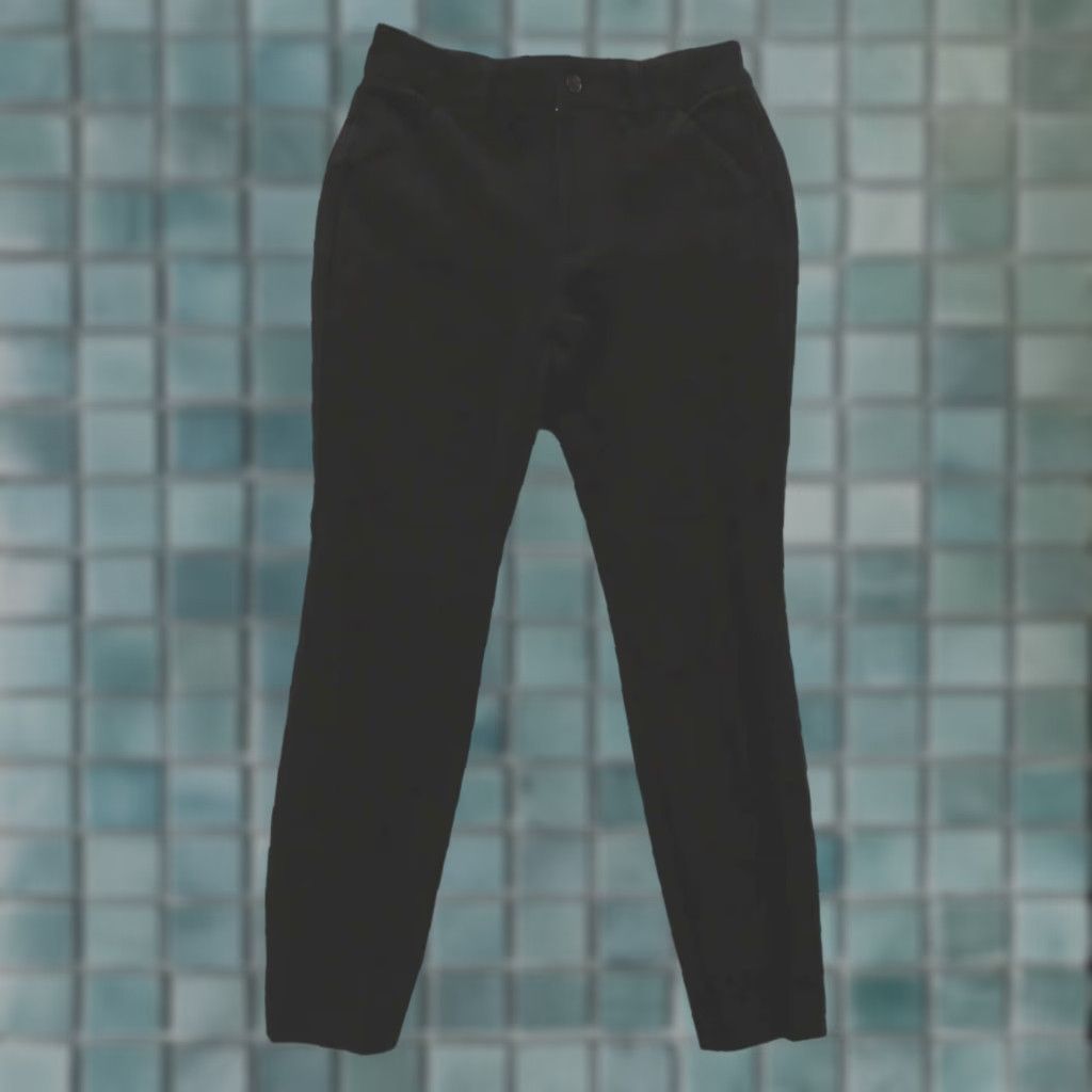 Velour Duluth Pants Womens 2 Stretch Skinny Chino Flat Front Velour Black Size 26" / US 2 / IT 38 - 1 Thumbnail