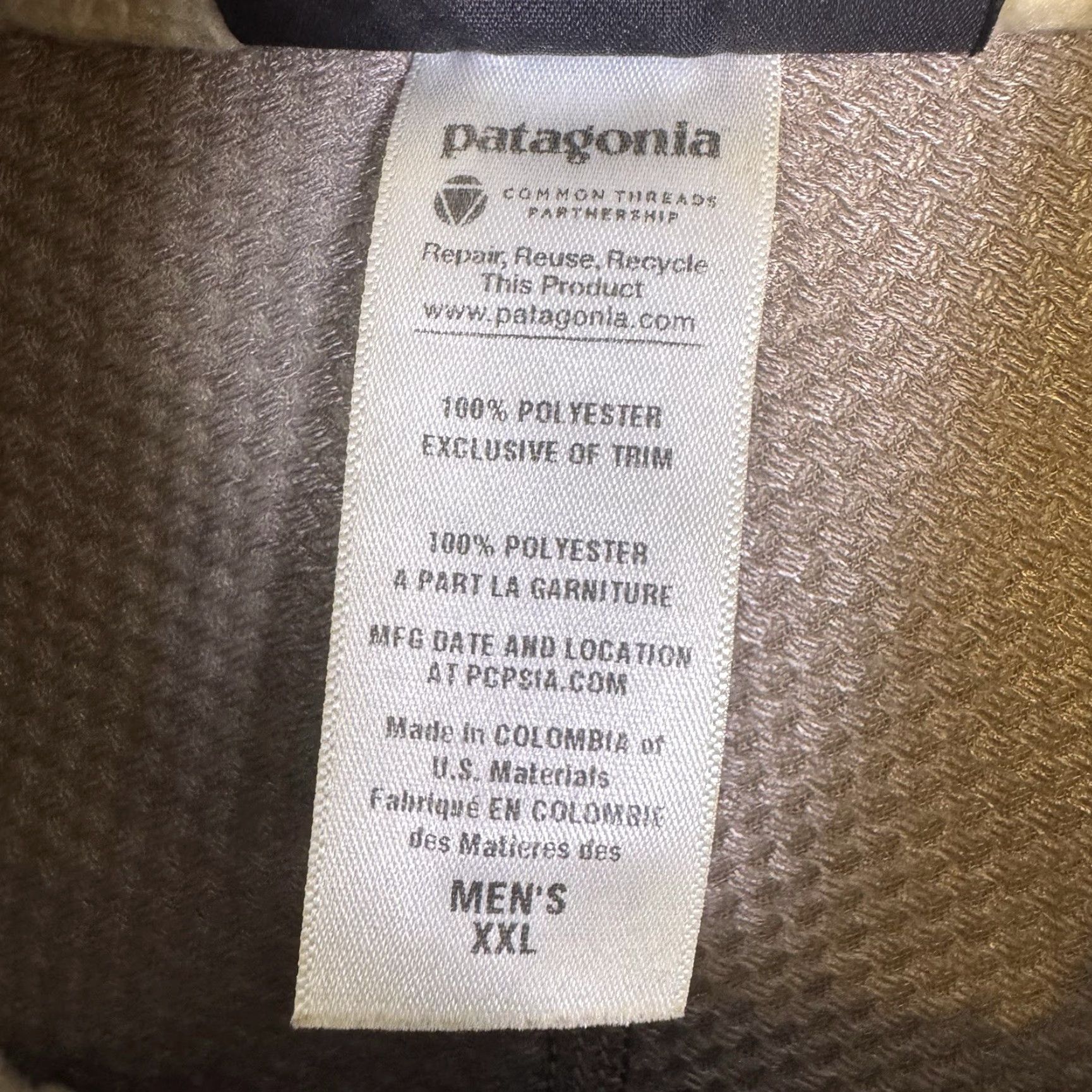 Patagonia Patagonia Jacket Mens 2XL Retro-X Full Zip Fleece Beige Solid Stand-Up Collar Jacket Style Regular Size US XXL / EU 58 / 5 - 7 Thumbnail
