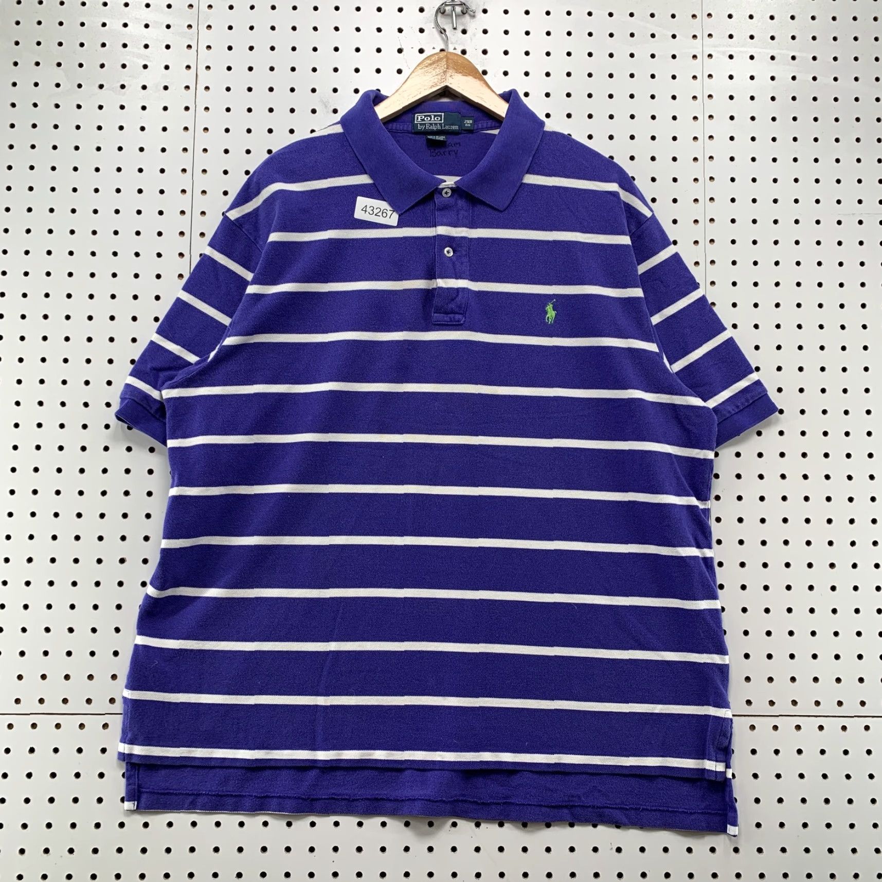 Polo Ralph Lauren Polo Ralph Lauren Striped Shirt Mens BIG 2XB Blue White Preppy Shirt Size US XXL / EU 58 / 5 - 2 Thumbnail