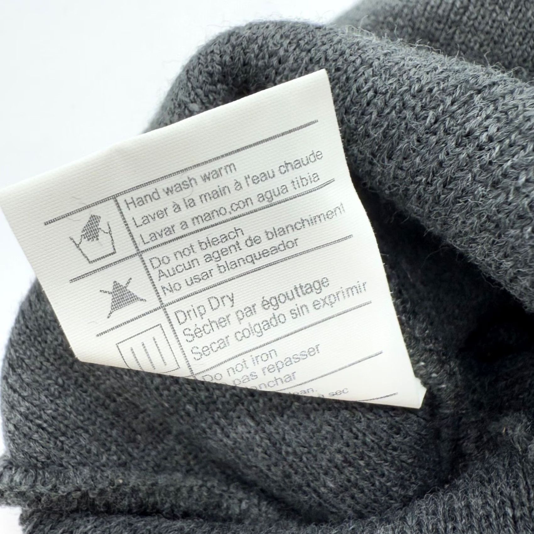 Carhartt Carhartt Mens Beanie Hat One Size Knit Gray Fold Over Logo Acrylic Winter Cap Size ONE SIZE - 6 Thumbnail