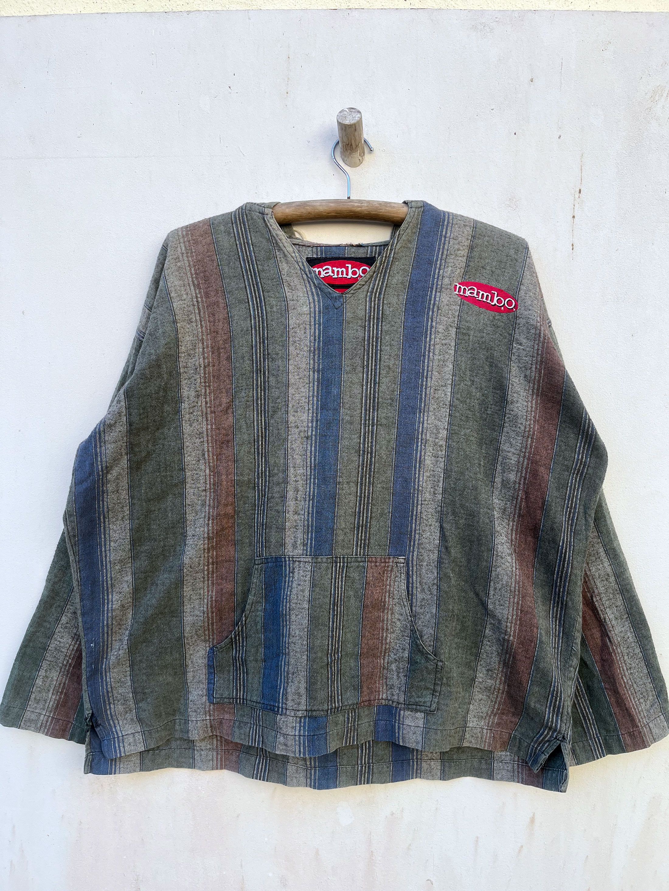 Mambo Vintage Mambo Baja Mexican Pull Over Hooded Jacket Size US L / EU 52-54 / 3 - 1 Thumbnail
