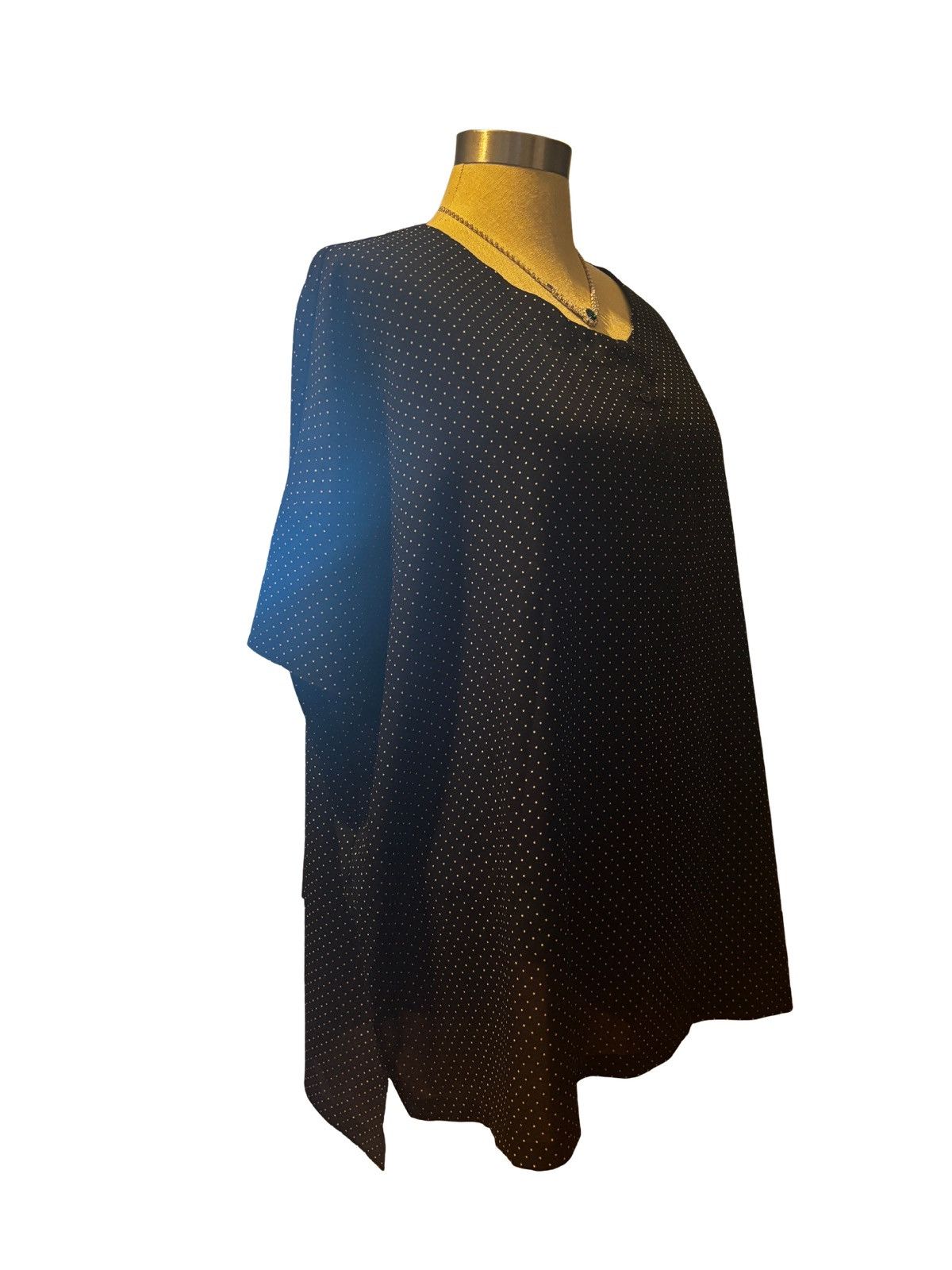 Other Women’s black polka dot Top.wt2616 Size XXL / US 16-18 / IT 52-54 - 10 Thumbnail