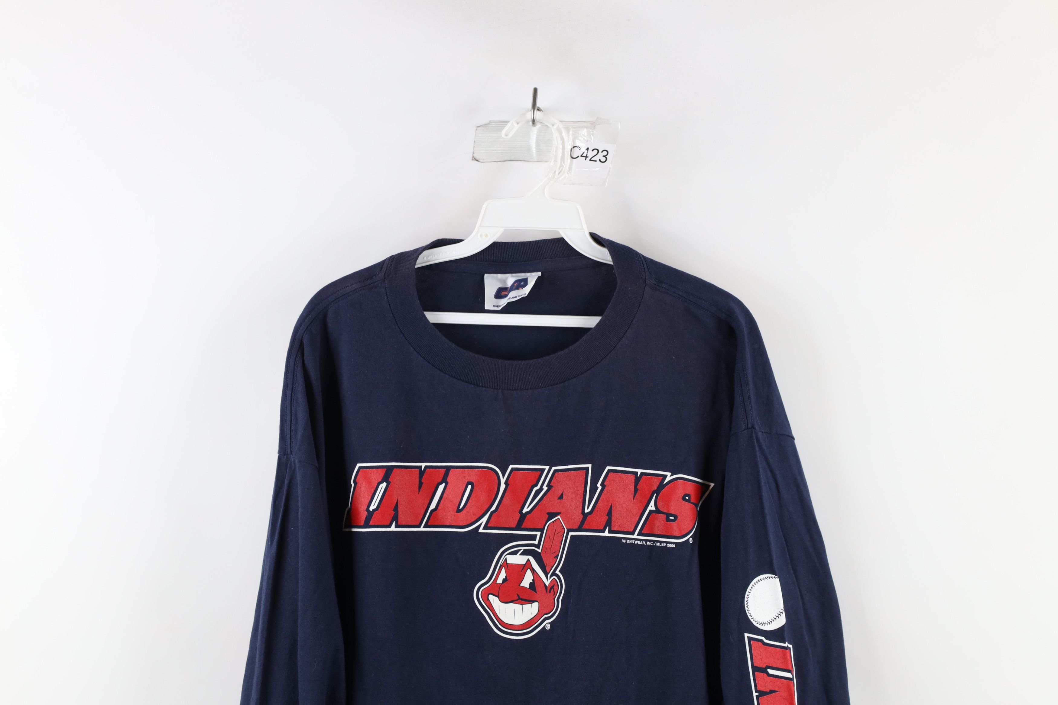 Vintage Vintage Y2K 2000 Wahoo Cleveland Indians Long Sleeve T-Shirt Size US XL / EU 56 / 4 - 2 Thumbnail