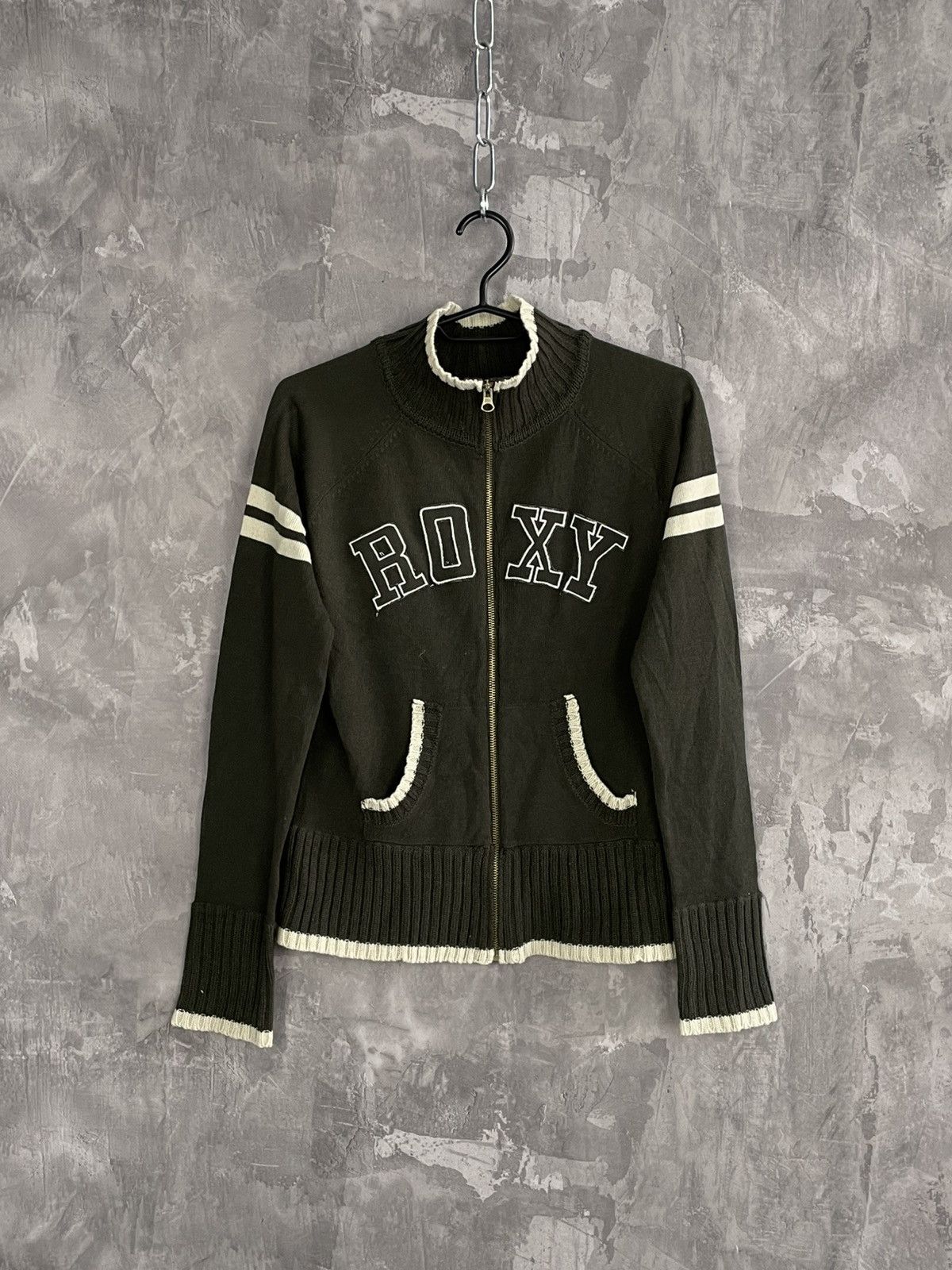 Japanese Brand × Quiksilver Roxy Y2K Knit 1/3 Zip Archive Type Sweater Size M / US 6-8 / IT 42-44 - 1 Thumbnail