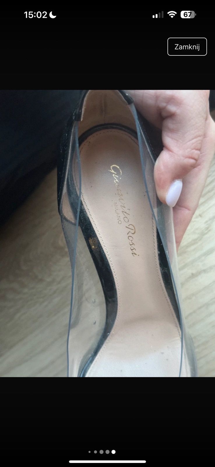 Gianvito Rossi Gianvito Rossi Plexi leather heels Size US 8.5 / IT 38.5 - 5 Thumbnail