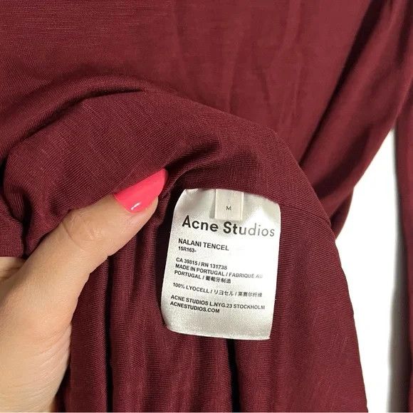 Acne Studios Acne Studios | Red Long Sleeve Dress Size M / US 6-8 / IT 42-44 - 6 Thumbnail