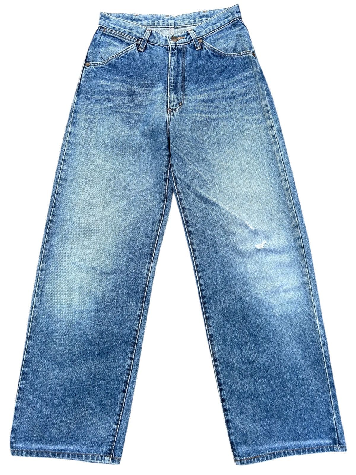 Kapital Vintage Wrangler Selvedge Baggy Distressed Faded Denim jeans Size US 28 / EU 44 - 2 Thumbnail