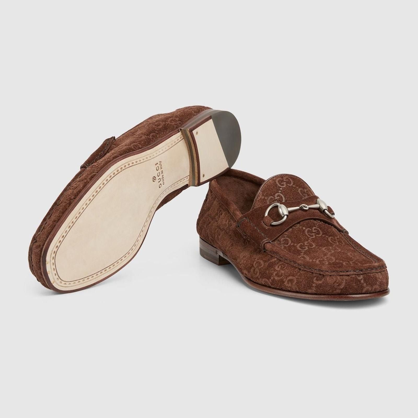 Gucci Gucci Horsebit GG Suede Loafers Size US 9 / EU 42 - 3 Thumbnail