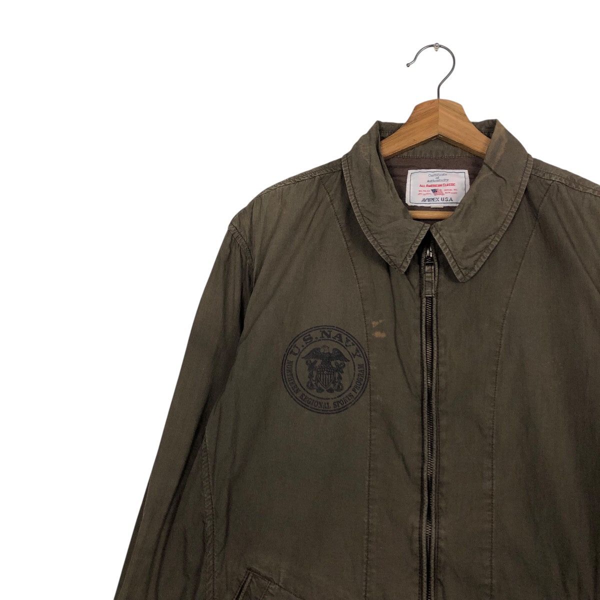 Avirex 📌Vintage Chore Jacket Military Avirex US Navy Us Issue Size US XL / EU 56 / 4 - 8 Thumbnail